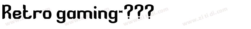 Retro gaming字体转换